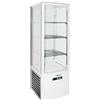 FORCAR Vetrina Ventilata LSC235 White - Vetri Panoramici e N° 3 Ripiani - Capacità Lt 235