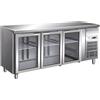 FORCAR Banco Refrigerato Gastronomia a 3 Ante Vetro - Profondità Cm 70 - Capacità lt 417 - Temp -2° +8°C