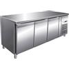 FORCAR Tavolo Refrigerato Gastronomia a 3 Porte - Profondità Cm 70 - Capacità lt 417 - Temp -2° +8°C