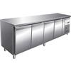FORCAR Tavolo Refrigerato Gastronomia a 4 Porte - Profondità Cm 70 - Capacità lt 553 - Temp -2° +8°C