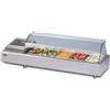 TecFrigo Espositore Da Banco refrigerato Modello GASTROSERVICECOLD 1200C Contiene Bacinelle GN (tutti i formati GN H MAX. 10 cm)