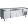 FORCAR Banco Refrigerato Gastronomia a 3 Porte - Altezza Cm 65 - Capacità lt 262 - Temp -2° +8°C
