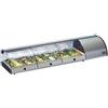 TecFrigo Espositore Da Banco refrigerato Modello SUSHI8GN per Sushi Contiene bacinelle GN1/3