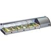 TecFrigo Espositore Da Banco refrigerato Modello SUSHI10GNSS per Sushi Vetri separati Contiene bacinelle GN1/3
