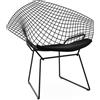 KNOLL poltrona con cuscino BERTOIA DIAMOND - 421LBLK-A-K102122