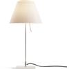 LUCEPLAN lampada da tavolo COSTANZINA D13pi con stelo alluminio e paralume MEZZO TONO BIANCO NEBBIA - 1D13=NP00020+9D1331437734