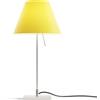 LUCEPLAN lampada da tavolo COSTANZINA D13pi con stelo alluminio e paralume RADIEUSE GIALLO VIVO - 1D13=NP00020+9D1331437706
