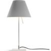 LUCEPLAN lampada da tavolo COSTANZINA D13pi con stelo alluminio e paralume RADIEUSE GRIGIO CEMENTO - 1D13=NP00020+9D1331437705