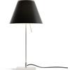 LUCEPLAN lampada da tavolo COSTANZINA D13pi con stelo alluminio e paralume RADIEUSE NERO LIQUIRIZIA - 1D13=NP00020+9D1331437701