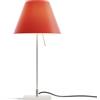LUCEPLAN lampada da tavolo COSTANZINA D13pi con stelo alluminio e paralume RADIEUSE ROSSO PRIMARIO - 1D13=NP00020+9D1331437708