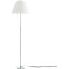 LUCEPLAN lampada da terra dimmerabile COSTANZA D13t con stelo telescopico alluminio e paralume bianco - 1D13NT000020+9D1301511702