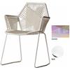 MOROSO TROPICALIA sedia inox con braccioli - TR0-468-A-C-X
