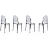 KARTELL set da 4 sedie VICTORIA GHOST - 4x4857-P9