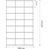 KRIPTONITE libreria da parete KROSSING ALLUMINIO 100 x 175 cm - KROS2-100x175AL