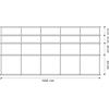 KRIPTONITE libreria da parete KROSSING ALLUMINIO 166 x 83 cm - KROS2-166x83AL