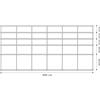KRIPTONITE libreria da parete KROSSING ALLUMINIO 200 x 98 cm - KROS2-200x98AL