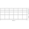 KRIPTONITE libreria da parete KROSSING BIANCO 200 x 83 cm - KROS2-200x83BI