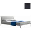 ZANOTTA letto matrimoniale TALAMO con piedini neri per materasso 160 x 200 cm - 1883/1-24805-166x216-PIEDI-NERI