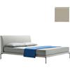 ZANOTTA letto matrimoniale TALAMO con piedini neri per materasso 170 x 200 cm - 1884/1-0311-176x216-PIEDI-NERI