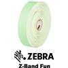 Zebra 10012712-4 - Braccialetti Zebra Verde Z-Band Fun Polipropilene