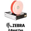 Zebra 10012713-1K - Braccialetti Zebra Rosso Z-Band Fun Polipropilene