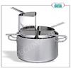 Pentola Cuocipasta Inox con 4 Cestelli, per Induzione, Professionale