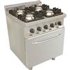 Cucina a gas con piastra + 2 fuochi e forno a gas - Gastro M 700 - GL935