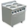 Ristosubito Cucina elettrica 4 Piastre CI Modello RisCu046 Forno elettrico statico cm L 54,5 x P 53 x 35 H Potenza 20,98 kW Potenza 20,98 kW