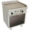 Ristosubito Fry Top a Gas CI Modello RisFry036 2 Zone di Cottura Piastra 1/2 Liscia 1/2 Rigata vano a giorno Potenza kW 10,8