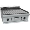 Ristosubito Fry Top Elettrico da banco CI Modello RisFry023 2 zone di cottura PIASTRA RIGATA Potenza kW 10,8
