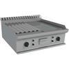 Ristosubito Fry Top a Gas da banco CI Modello RisFry018 2 zone di cottura Piatra 1/2 Liscia Piastra 1/2 Rigata Potenza kW 12