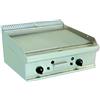 Ristosubito Fry Top a Gas da banco CI Modello RisFry030 2 zone di cottura Piatra 1/2 Liscia Piastra 1/2 Rigata Potenza kW 12