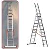 Facal Scala in alluminio telescopica Facal Genia G300-3 (3 rampe x 9 gradini) mt 6,90