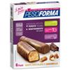 Pesoforma Linea Alimentazione Dietetica 12 Barrette Cioccolato e Caramello