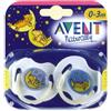 Avent-Philips Avent Succhiotto in Silicone Notte 3-6 mesi