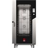 Tecnoeka Forno elettrico a convezione combinato con comandi TOUCH CONTROL Modello MKF1664TS Vapore diretto Capacità n.16 teglie cm 60x40 Potenza Kw 31 Temp.°C. 30 / 270 Dim. cm L.93 P.103.5 H.190