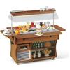 TecFrigo Isola Buffett espositore con piano refrigerato Modello BRINA 4 M Refrigerazione statica Potenza W 650
