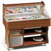 TecFrigo Espositore murale Buffet Modello BAHIA 4 espositore refrigerato per pesce Refrigerazione statica Sbrinamento automatico Potenza W 480