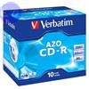 VERBATIM CD-R 700MB 52x Jewel 10pz VERBATIM Azo - 43327