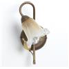 Biluce Applique Classica Stile Ferro Battuto Ottone-Rame