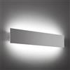 Belfiore Rettangolo 50 Applique LED Gesso Tinteggiabile rettangolare 50 cm Biemissione