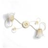 Biluce Plafoniera classica 2 luci stile ferro battuto Avorio-Oro lampadario MADE in ITALY