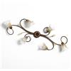Biluce Plafoniera classica 6 luci stile ferro battuto Ottone-Rame lampadario MADE in ITALY