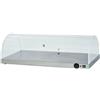 Forcar Piano caldo con cupola in Plexiglass semicilindrica con due aperture Modello PCC4730 Struttura in acciaio inox