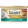 Purina Gourmet Gold Purina Nestlè Gourmet Gold Dadini in salsa gr 85 con SALMONE E POLLO