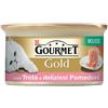 Purina Gourmet Gold Purina Nestlè Gourmet Gold MOUSSE con TROTA E DELIZIOSI POMODORINI 85gr