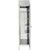 Ristosubito Armadio Portascope per tiracqua in acciaio inox 304 IXP n.1 anta a battente profondità anta cm 40 Modello 69605 Dim. cm L.50 P.40 H.215