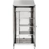 Ristosubito Armadio Portascope in acciaio inox 430 IXP n.2 ante a battente profondità anta cm 40 Modello 69602430 Dim. cm L.95 P.40 H.215