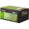 Lexmark Toner Ciano 702C 70C20C0 1000 Pagine Cartuccia Di Stampa Riutilizzabile Originale