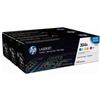 Hp Multipack Ciano / Magenta / Giallo Cf372Am 304A 8400 Pagine Cc531A + Cc532A + Cc533A Originale
